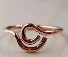 Solid Pure Copper Minimalist Healing Ring, Handmade, Unisex Ring
