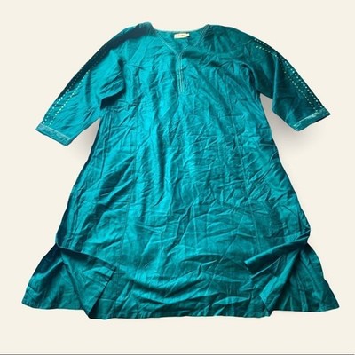     Silk Viscose Blend Long Kurta Luxurious Tunik Amazing Color Suze X 