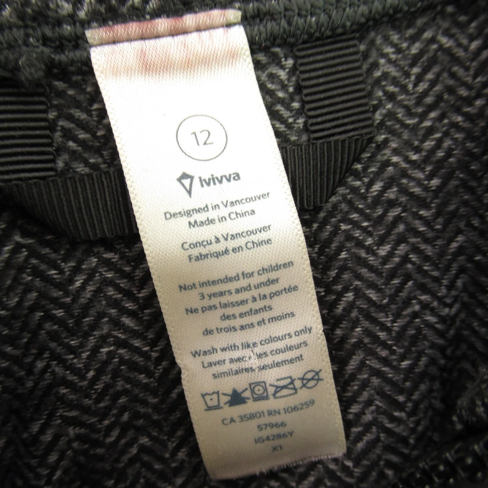 Ivivva Lululemon Jacket Girls 12 Gray Long Sleeve Full Zip Casual Pockets - Image 3 of 4