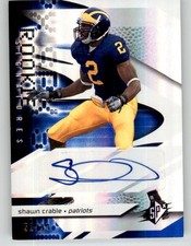 2008 Upper Deck SPx Blue Shawn Crable Auto RC #223 /99