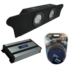 10-15 Chevy Camaro Coupe Trunk Harmony A102 Dual 10" Sub Box & HA-A800.1 Amp