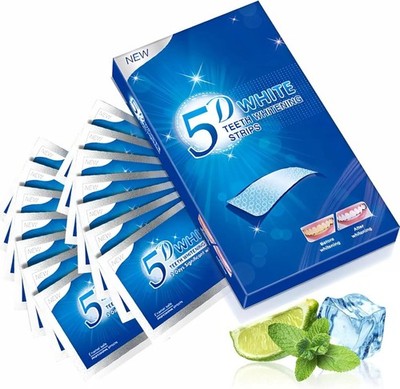 28-122X 5D Teeth Whitening Strips Tooth Rapid Bleaching White Strips Teeth White