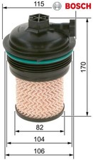 BOSCH F026402247 Kraftstofffilter Kraftstoffilter für Renault 