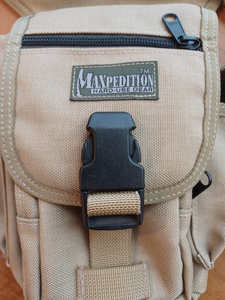 Maxpedition Thermite Versipack Bolsa Estilingue Verde Cáqui Cintura Gota Alça Coxa 401K - Imagem 2 de 4