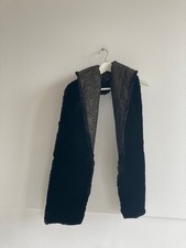 XXL Nerz Stola Cape Schal Bolero Jacke Halstuch Kapuze Echtfell