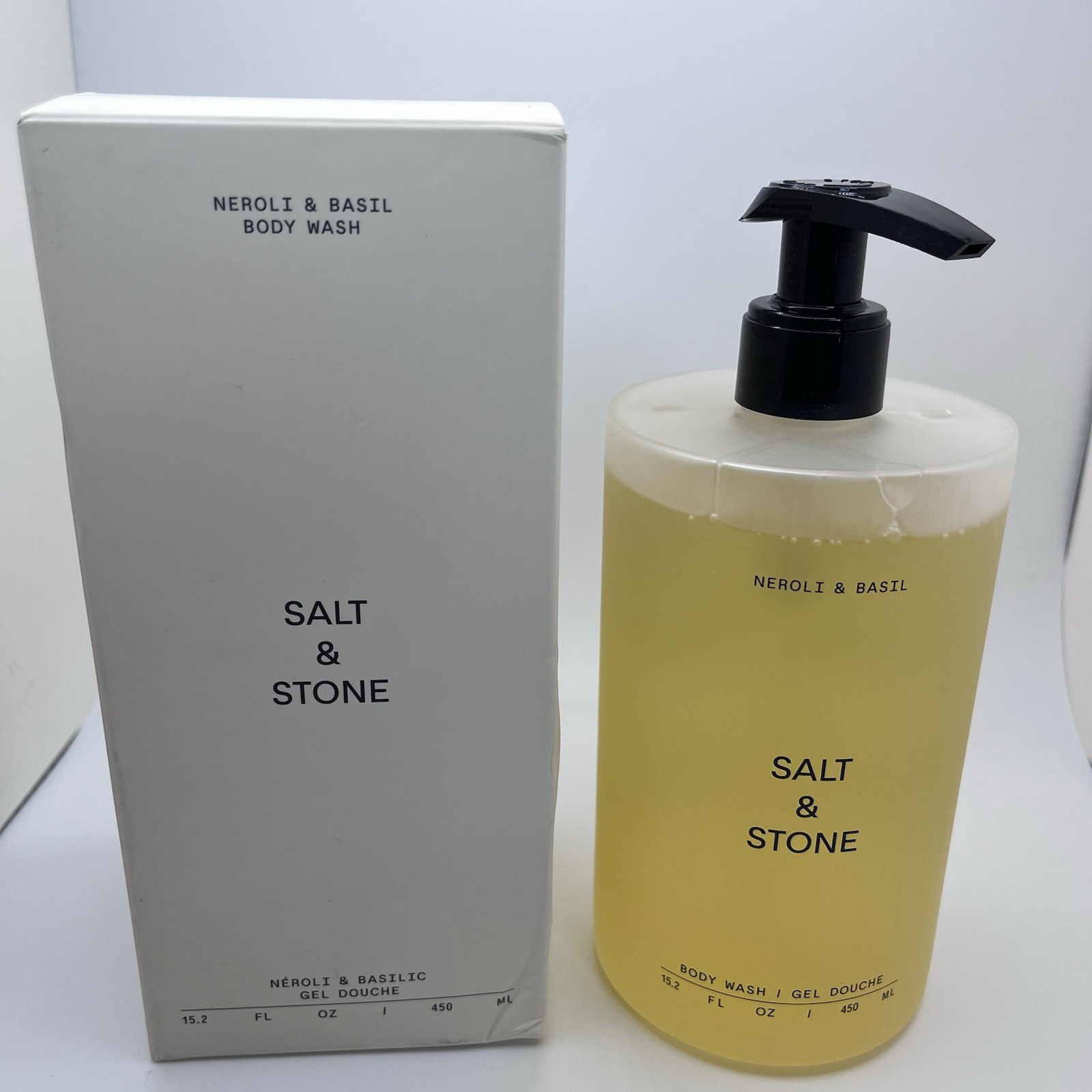 Salt & Stone Body Wash for Women & Men | Neroli & Basil | Hydrating Gel... 