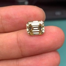 2PC 2.Ct Natural Emerald Cut Yellow Colour diamond CERTIFIED D Grade VVS1 1