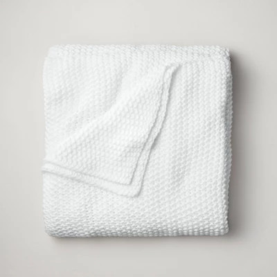 Casaluna Chunky Knit Throw Blanket Bedding Blanket Midweight Sweater Knit