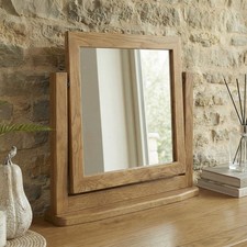 Rustic Oak Vanity Mirror - Bedroom Furniture - RS34