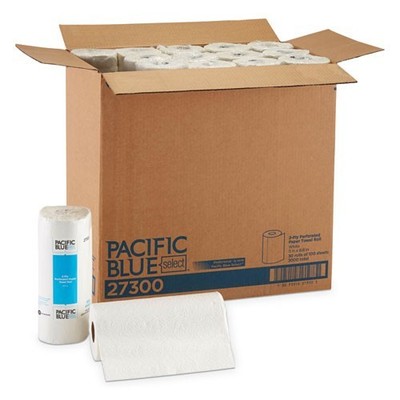 Georgia Pacific Blue Select 2-Ply Towels,11 x 8.8, 100/Roll, 30 Rolls/Carton