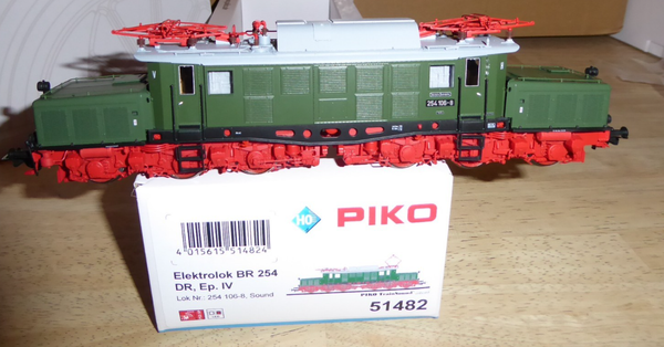 Piko 51482 H0 Dcc-Sound Altbau-Elektrolok Br 254 106-8 Der Dr Epoche 4 Led, Ovp-image