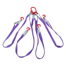 6600LBS Capacity 5FT Lifting Slings with G80 4 Legs Grab Hook and Adjuster