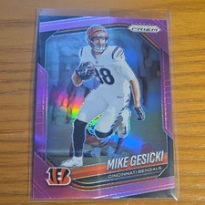 Panini 2025 Prizm Mike Gesicki Purple Prizm #79 Cincinnati Bengals Football Card