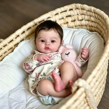 Full Silicone Body Reborn Baby Dolls Anatomically Correct Girl 18 Inch Realistic