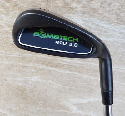 NICE BLACK BOMBTECH 3.0 3 IRON STIFF FLEX 22 LOFT STIFF STEEL SHAFT RIGHT HAND