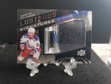 2014-15 UD Black Hockey Lustrous Signatures Martin St Louis Auto 34/49 Autograph