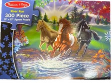 Wild Horses Jigsaw Puzzle 300 Piece River Run Series Melissa Doug 19 x 27