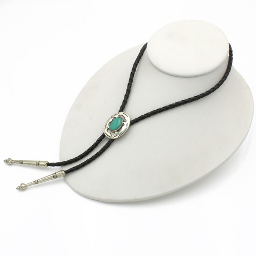 Southwest Sterling Silver Red Coral Turquoise Overlay Bolo Tie Lot of 2 #S2626-1 - Picture 3 of 7