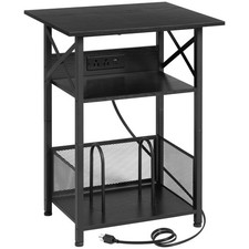 RECORD PLAYER STAND WITH CHARGING STATION LARGE TURNTABLE STAND WITH STORAGE CAB