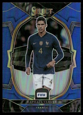 Raphael Varane 2022 Panini Select FIFA Blue France #19