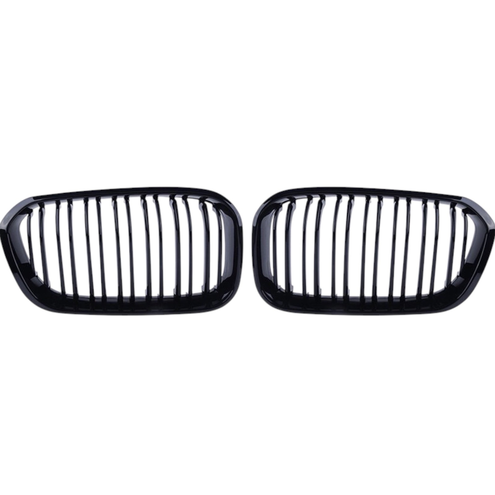 Gloss Black Front Kidney Grille Grill Twin Slat For BMW 1 Series F20 F21 15-19
