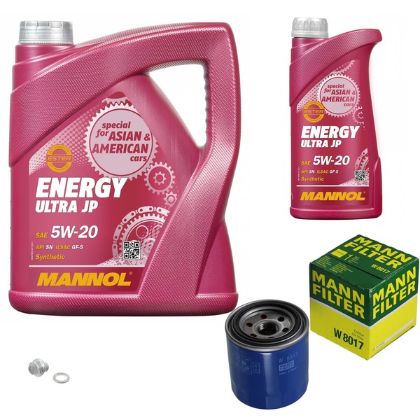 Mann Inspektionspaket 6L Mannol Energy 5W-20 FüR Hyundai IX20 1.4 1.6 I30-image