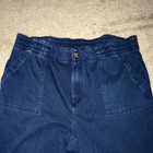 32 degrees Blue Denim Jogger Pants Tapered Leg Elastic Waist Pockets Women's L — photo 2