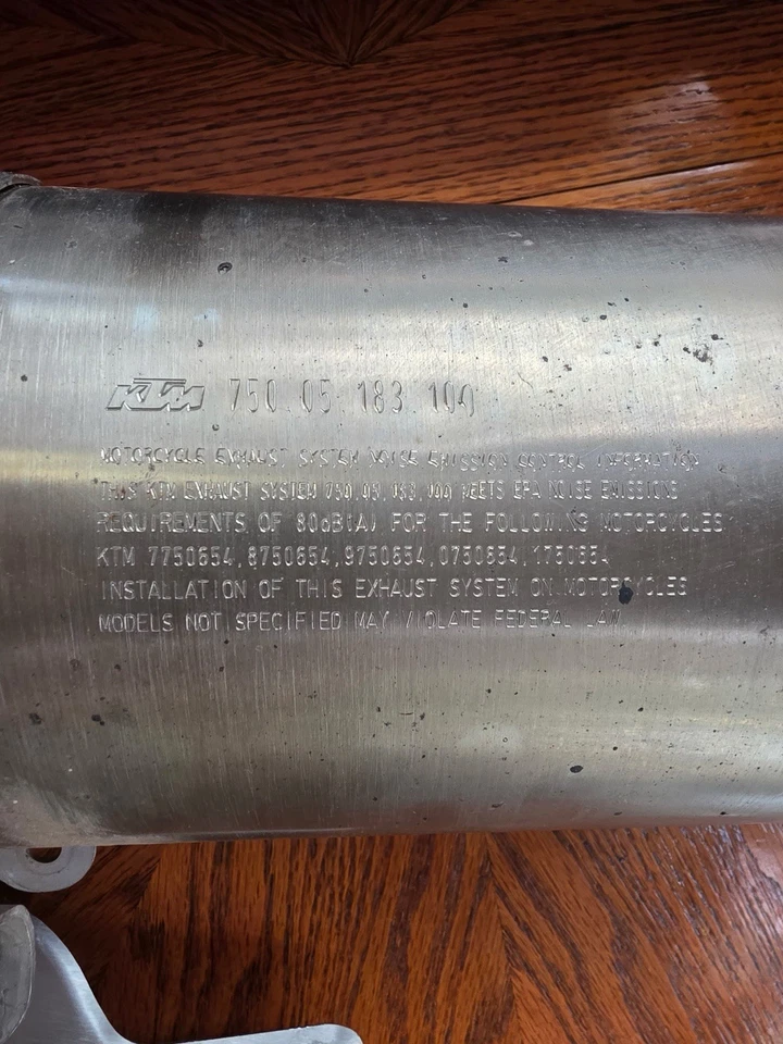 KTM 690 sm lc4 2007 Muffler Exhaust A297F - Image 3 of 4