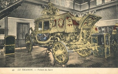 Le Trianon Voiture du Sacre Coronation Carriage Versailles France Postcard