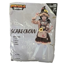 Scarecrow Girl's Halloween Costume Spooktacular Creations Toddler 3T 3-4