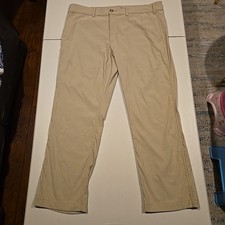 Eddie Bauer Travex Men's Lightweight Outdoor Pants, Cell Pocket, 40x30, Beige.