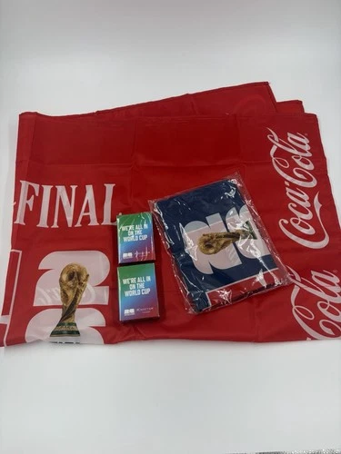 FIFA World Cup 2026 Dallas Promo Lot Coca-Cola Flag Scarf Choctaw Playing Cards - product listing photo