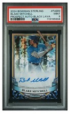 2024 Bowman Sterling Blake Mitchell Black Lava Refractor Auto 10/10 - PSA 9 MINT