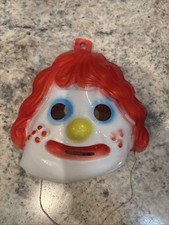Vintage Halloween Klaun Plastikowa maska