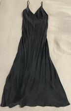 Realisation Par 1996 Black Silk Slip Dress XS