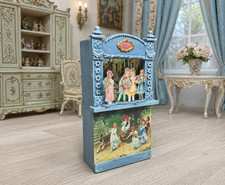 Puppet Theater. 1:12. Miniature Dollhouse. Handmade. Dollhouse Theater.
