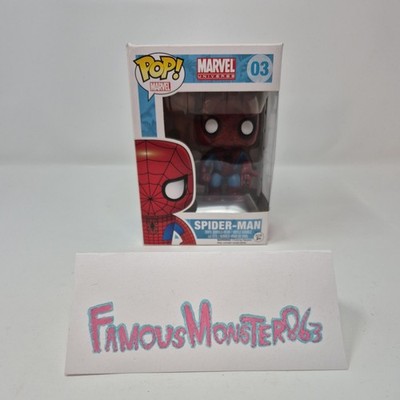 Funko Pop Marvel Spider-Man Vinyl Bobble-Head #03  First Run 