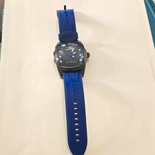 Invicta Lupah Edizione Speciale Quarzo Tonneau 30m Quadrante Nero/Blu Cinturino Blu