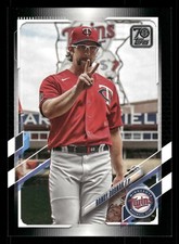 Randy Dobnak Minnesota Twins 2021 Topps Black #71 SN /70