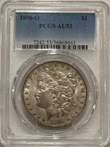 1896 O Morgan Silver Dollar PCGS AU53 Tougher Date Morgan
