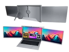 URAO 14.1 inch Portable Monitor 1080P FHD Display Laptop Dual Screen Extender