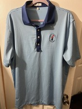 U.S. OPEN PINEHURST PETER MILLAR NAVY BLUE GOLF POLO SUMMER COMFORT XL