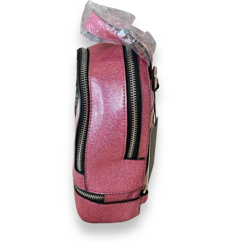 Nueva Mochila Lux de Ville Mini Sweetheart Rosa Burbujeante Brillo Vinilo LE Foto 4 de 4
