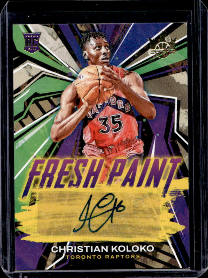 2022-23 Court Kings Christian Koloko Fresh Paint Rookie RC Auto #146/199