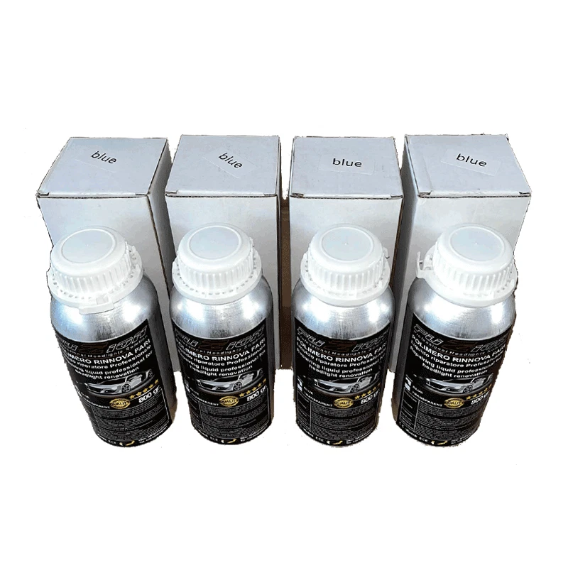 4 X RICARICA POLIMERO LIQUIDO BLU 800GR LUCIDATURA RIPRISTINO FARI AUTO - Image 3 of 4