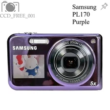 Samsung PL170 Digital Camera 16.1MP 5x Optical Zoom 2.7in Purple Blink Detection