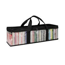 Car CD Storage Bags, Transparent Vehicle DVD Storage Cases with Handles