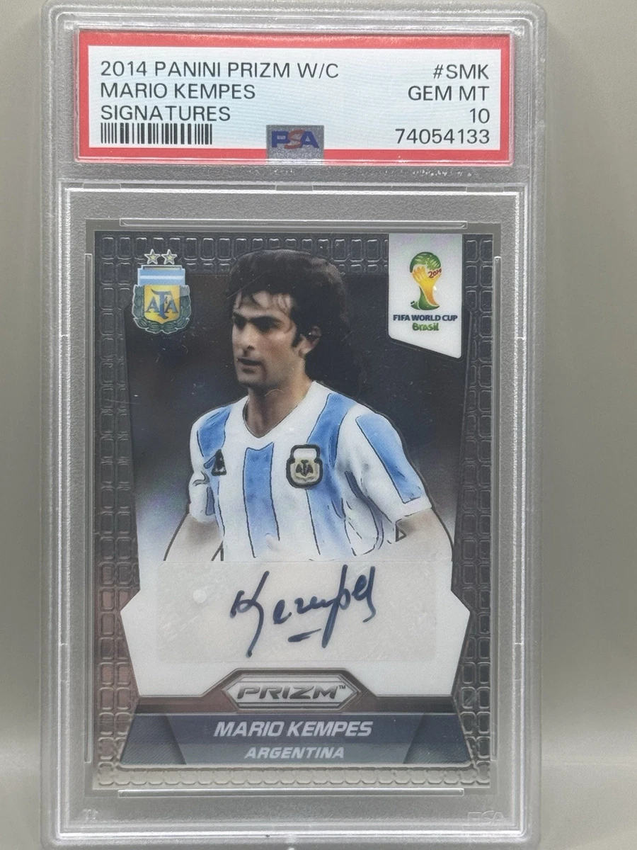Mario Kempes Soccer Autographed Sports Trading Cards & Accessories