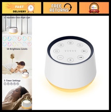 Soothing Brown Noise Sound Machine, 30 Sounds, 12 Colors, Night Light, Sleep Aid
