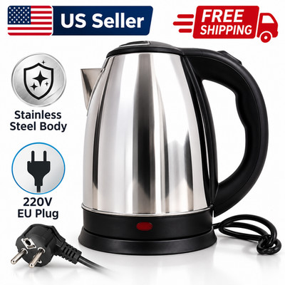 2L Stainless Steel Electric Kettle Fast Boil Hot Water Heater Tea Coffee Pot